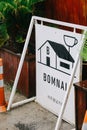 Sign of Bomnal cafe in Jeju island