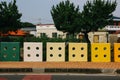 Rainbow road in Sinheung-ri, Jocheon-eup, Jeju Island Royalty Free Stock Photo