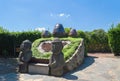 Statues of Dol hareubang at folk village