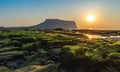 Jeju Island South Korea, Sunrise at Seongsan Ilchulbong Royalty Free Stock Photo