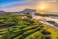 Jeju Island South Korea Sunrise at Seongsan Ilchulbong Royalty Free Stock Photo