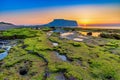 Jeju Island South Korea, Sunrise nature landscape at Seongsan Ilchulbong Royalty Free Stock Photo