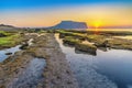 Jeju Island South Korea, Sunrise nature landscape at Seongsan Ilchulbong Royalty Free Stock Photo