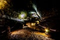 Lava column in Manjanggul cave in Jeju island, Korea. Manjanggul is one of the finest lava tunnels in the world. Royalty Free Stock Photo