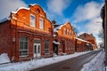 An Ensemble of dwelling Houses, built in the 19 th century. Royalty Free Stock Photo