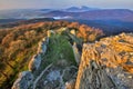 Jelenec castle ruins Royalty Free Stock Photo