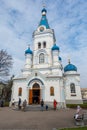 Jelgava, Latvia - April 15, 2023 - Saint Simeon and Saint Anne's Cathedral.