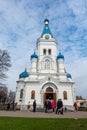 Jelgava, Latvia - April 15, 2023 - Saint Simeon and Saint Anne's Cathedral. Royalty Free Stock Photo