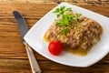 Jellied minced meat Royalty Free Stock Photo