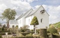 White church in Jelling, Denmark Royalty Free Stock Photo