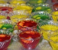 Jello Desserts In Plastic Bowls