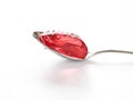 Jello on a spoon Royalty Free Stock Photo