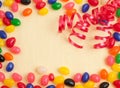 Jelly Bean Birthday Party Card or Invitation Royalty Free Stock Photo