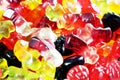 Jelly bean candies as background