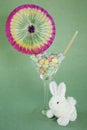 Jelly bean easter martini with bunny