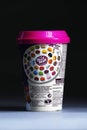 Jelly Bean FacÃÂ­toÃÂ­ry Cup from Dutch retailer Albert Heijn, isolated Royalty Free Stock Photo