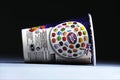 Jelly Bean FacÃÂ­toÃÂ­ry Cup from Dutch retailer Albert Heijn, isolated Royalty Free Stock Photo