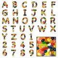 Jelly Bean sweet alphabet