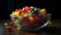 jelly beans in a glass jelly beans in a glass bowl Amazing illustration. Royalty Free Stock Photo