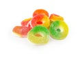 Jelly candies with sugar Royalty Free Stock Photo