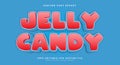 Jelly Candy editable text effect Template Royalty Free Stock Photo