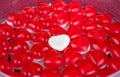Jelly candy. Red and pink candy hearts background. Valentines day, love concept. Royalty Free Stock Photo