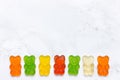 Jelly candy shaped bear , colorful sweets