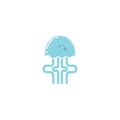 jelly fish icon vector illustration design