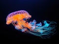 Ai Generated illustration Wildlife Concept of Jelly fish Royalty Free Stock Photo