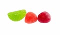 Jelly fruit sweets Royalty Free Stock Photo