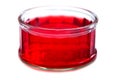 Jelly on a glass container