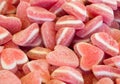 Jelly heart shape candies Royalty Free Stock Photo