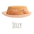 Jelly icon, cartoon style