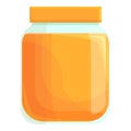 Jelly jar icon cartoon vector. Candy fruit Royalty Free Stock Photo