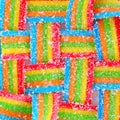 Jelly sugar candies background