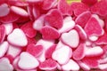 Jelly sweets candy pink white heart shape