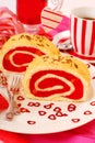 Jelly swiss roll Royalty Free Stock Photo