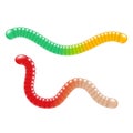 Jelly worms candy icon.