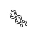 Jelly Worms line icon