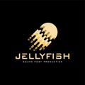 Jellyfish abstract logo Royalty Free Stock Photo