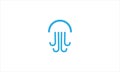 Jellyfish icon Logo design vector template illustration symbol