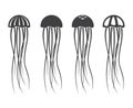 Jellyfish icon set