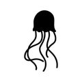 Jellyfish icon vector. Sea life illustration sign. Ocean symbol or logo. Royalty Free Stock Photo