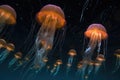 jellyfish migration route mapped over satellite imagery