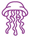 Jellyfish purple, icon