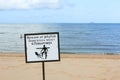 Jellyfish warning sign