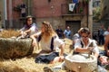 Jelsi, Molise/Italy -07/26/2015- The Wheat Festival, a propitiatory and thanksgiving event to Santa Anna