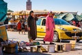 On the Jemaa el Fna square in Marrakesh Royalty Free Stock Photo