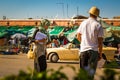 On the Jemaa el Fna square in Marrakesh Royalty Free Stock Photo