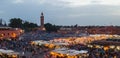 Jemaa el-Fnaa open air restaurant